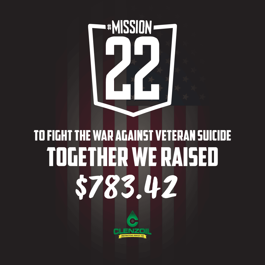 Clenzoil Supports Mission 22 With Donation from Vintage Bottle Campaign - Clenzoil Unlimited