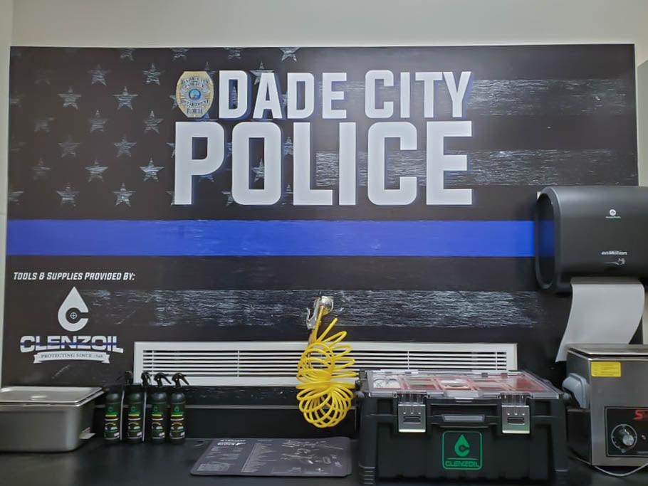 Clenzoil Donates Custom Cleaning Station for Local Police - Clenzoil Unlimited