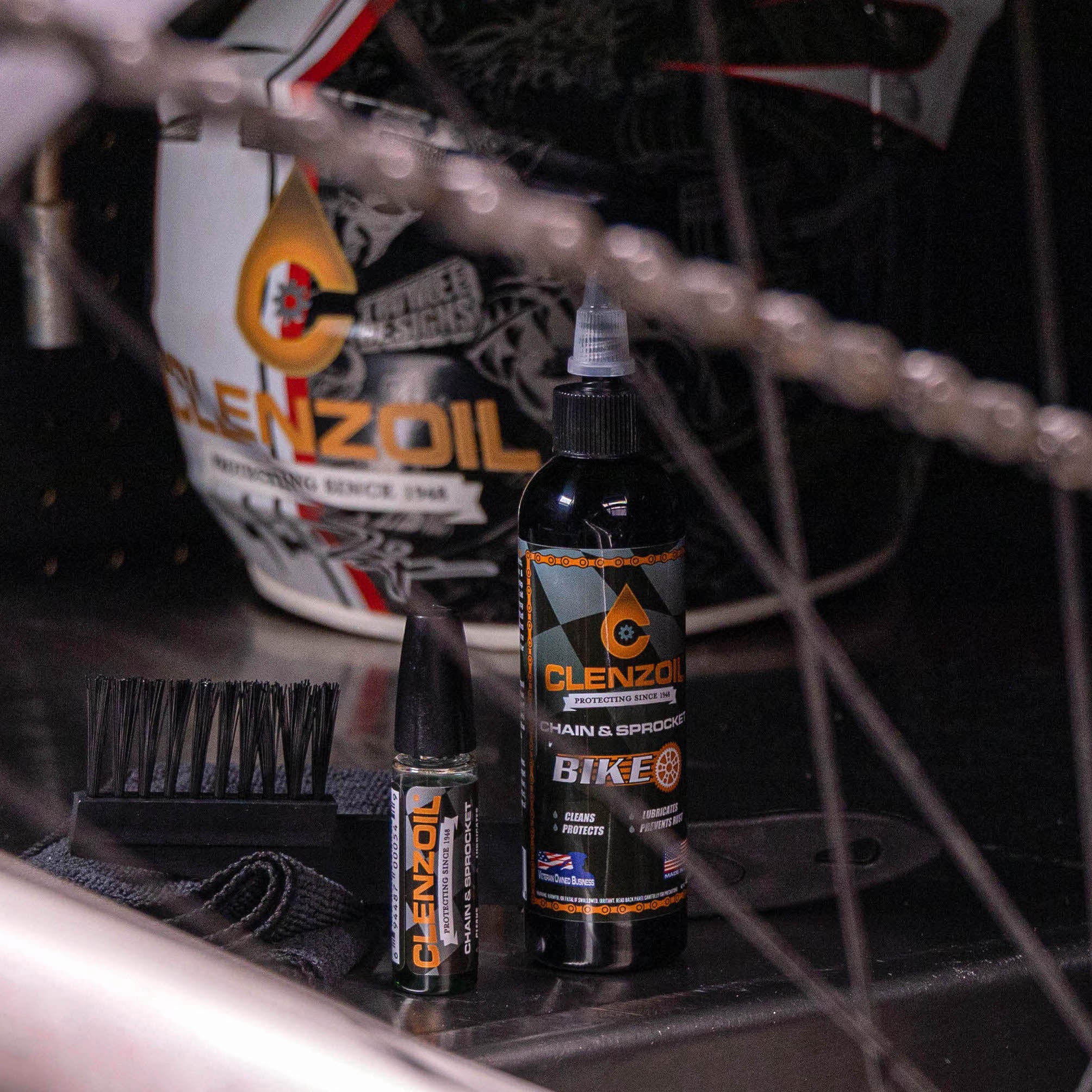 Clenzoil CLP - Chain & Sprocket - Cleaning Kit Bundle