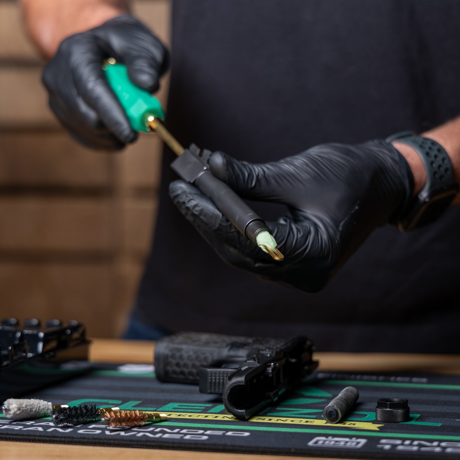 Clenzoil Pistol Cleaning Kit – Pistol Basics – Compatible with .357 / .38 Caliber / 9 MM