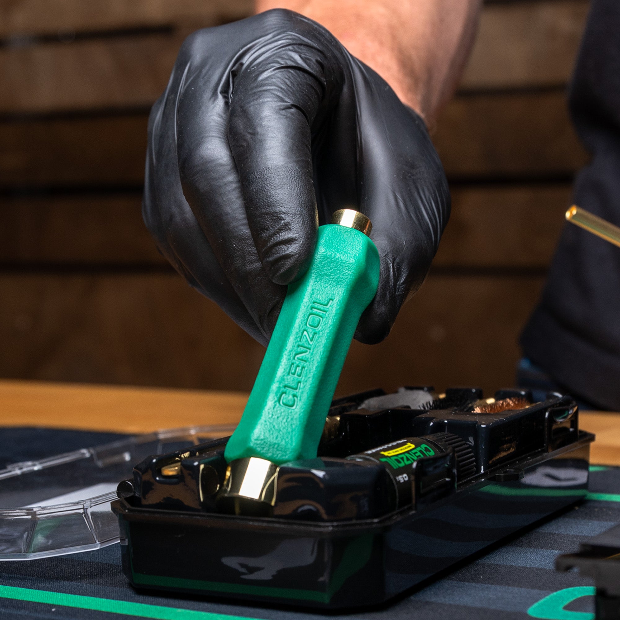 Clenzoil Pistol Cleaning Kit – Pistol Basics – Compatible with .40 Cal / 10MM
