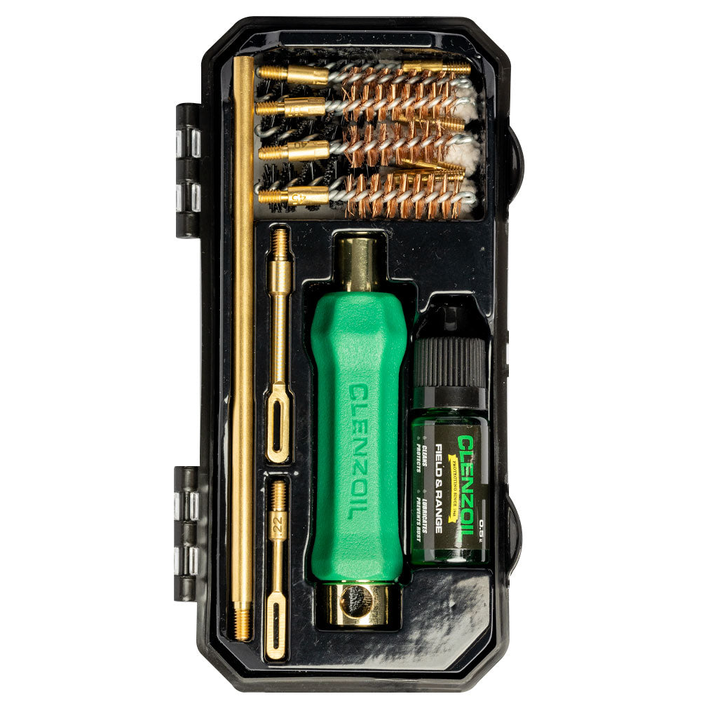 Clenzoil Pistol Basics Cleaning Kit – Compatible with .22, .357, .38 Cal, 9MM, .40 Cal, 10MM, .44, .45 Cal