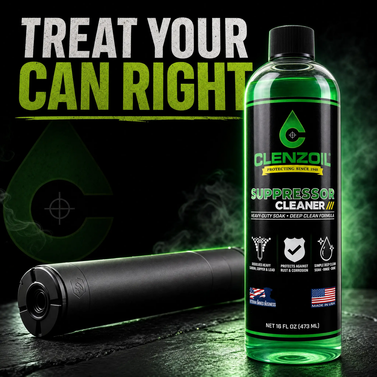 Clenzoil Suppressor Cleaner - Field & Range - 16 oz