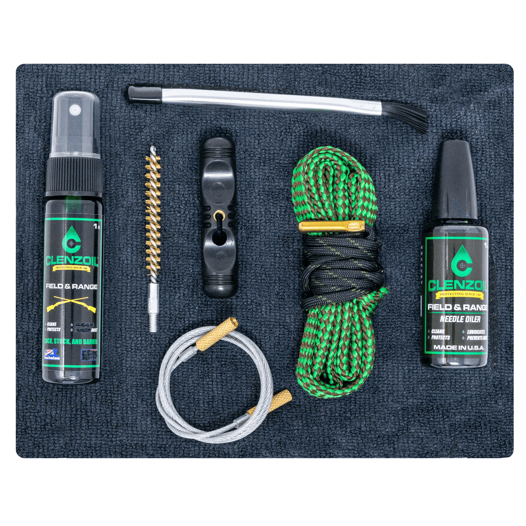 Clenzoil Rifle Essentials Cleaning Kit – Available for .22, .25, .270,