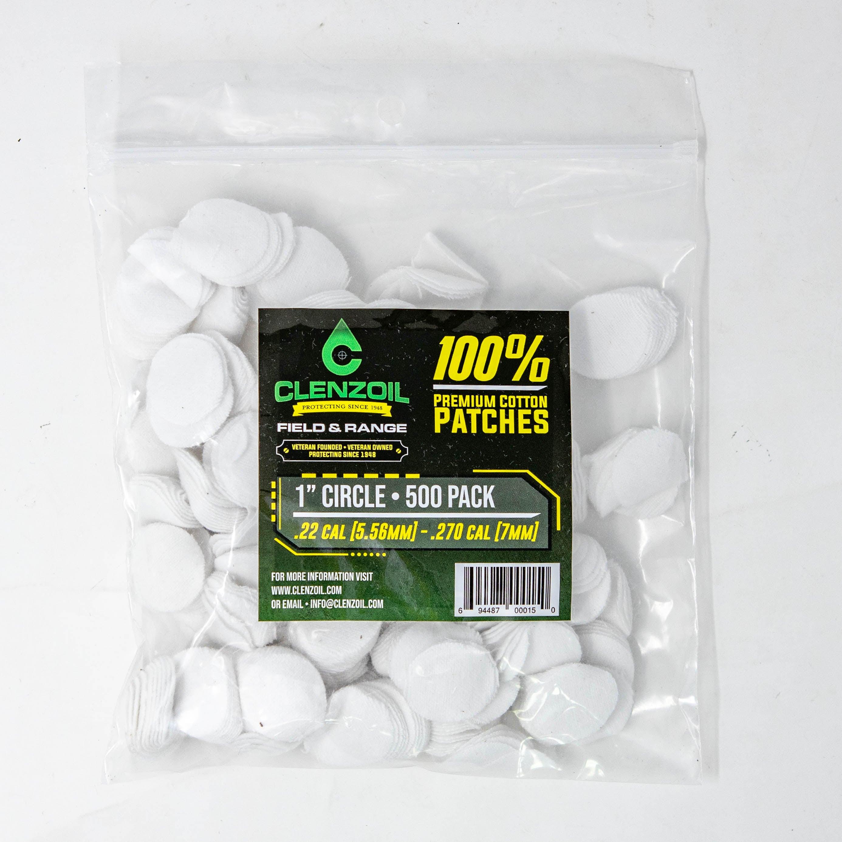 Premium Cotton Gun Cleaning Patches - Clenzoil Unlimited