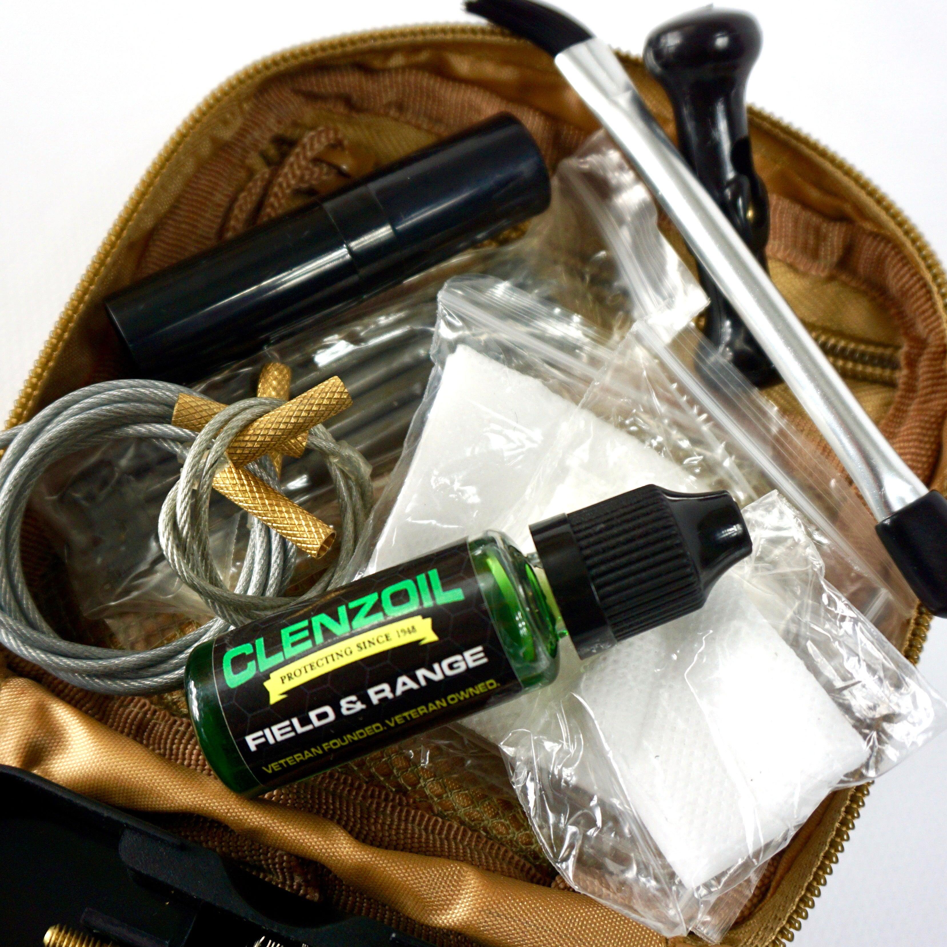 Clenzoil Tactical Rifle & Pistol Cleaning Kit - .223, 5.56mm, .380, 9mm, .300, 7.62mm - Clenzoil Unlimited
