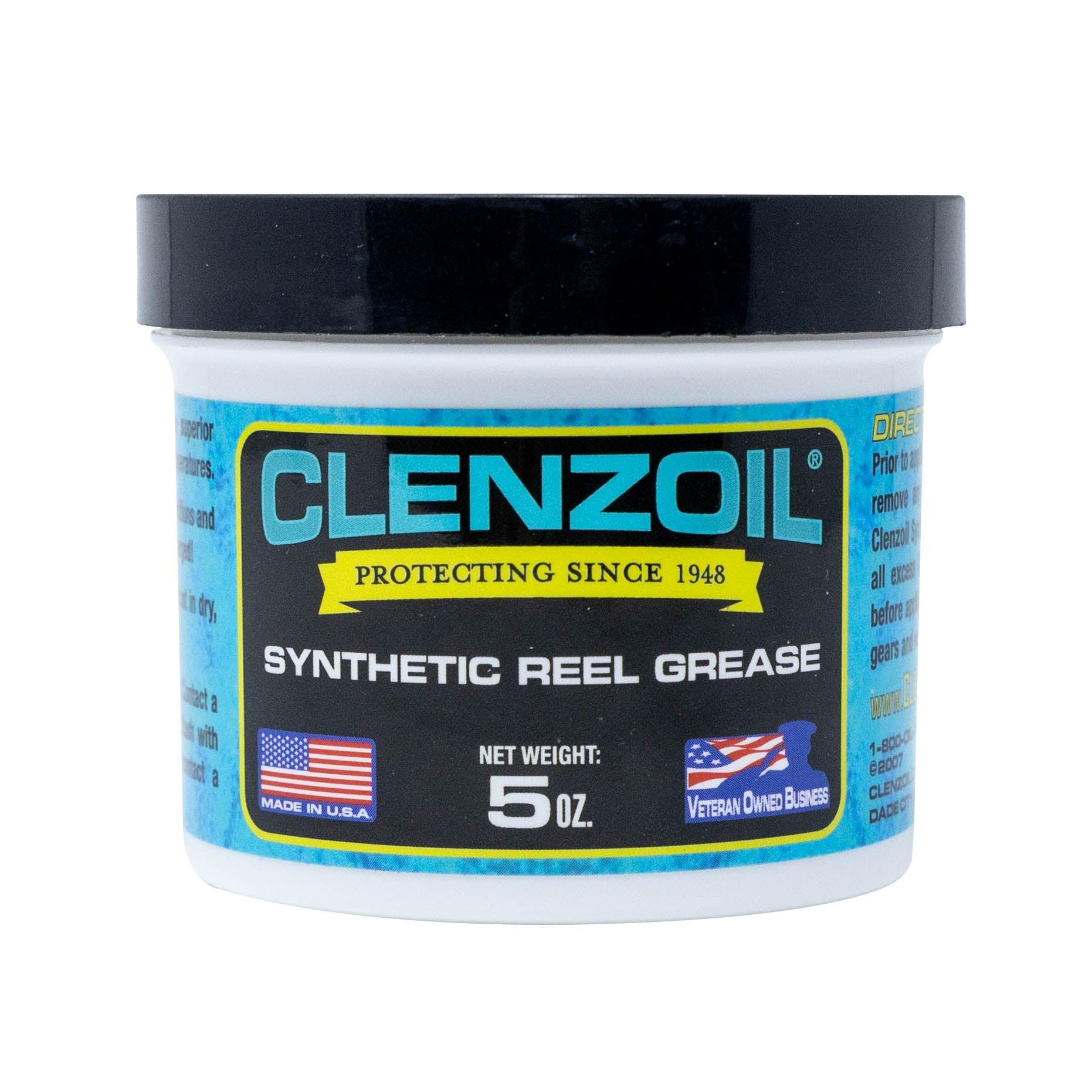 Clenzoil Synthetic Reel Grease - Marine \u0026 Tackle - 5 oz Jar, image size:1862x1862